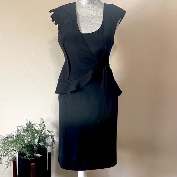 TRACY REESE -RARE- Silk Dress, retro inspired SIZE 8 - Picture 2 of 13